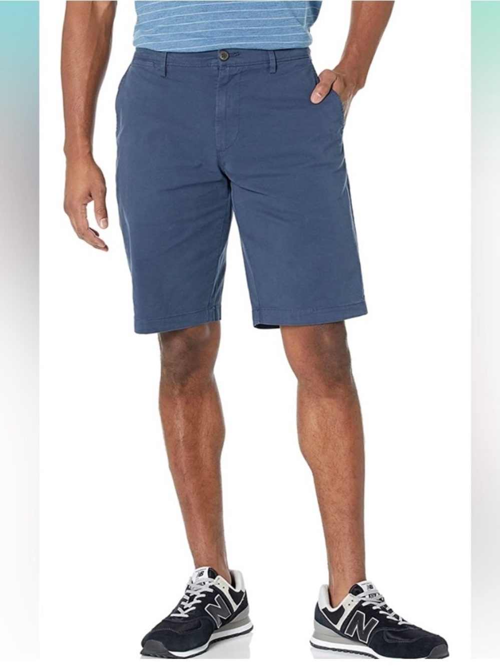 NWT Men's Slim-Fit 11" Flat-Front Comfort Stretch Chino Short 32